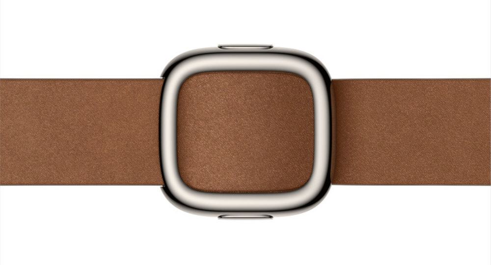 Pasek Apple Modern Buckle dwuczęściowe zapięcie magnetyczne Stabilna konstrukcja - zapiecie paska z bliska