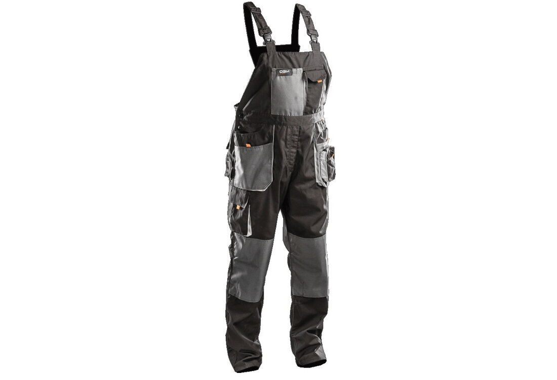 Spodnie robocze NEO TOOLS 81-240-M ogrodniczki (rozmiar M/50) Praktyczne kieszenie  bezpieczne przechowywanie narzędzia akcesoria Szelki