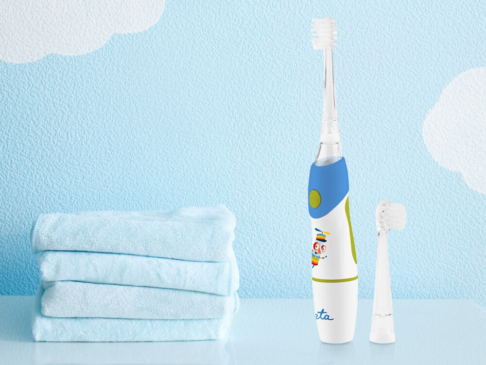 SSzczoteczka soniczna ETA Baby Sonic ETA071090020 Biało-niebieski kv początek opisu