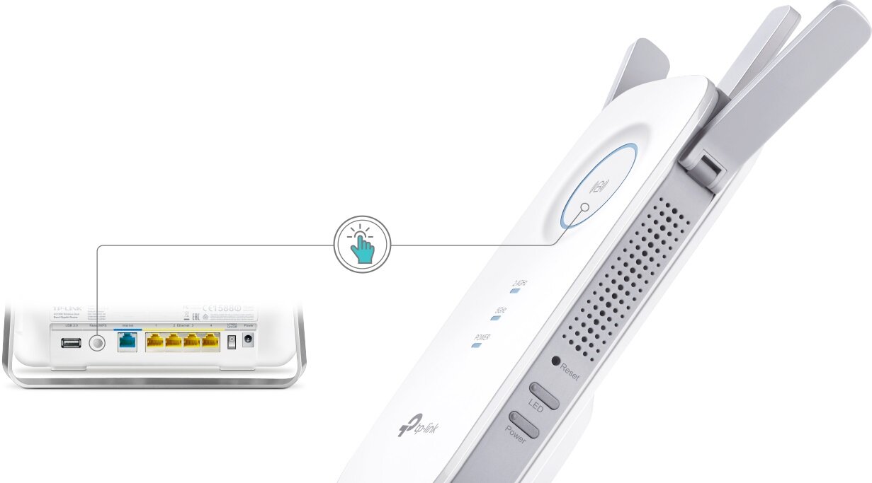 Wzmacniacz sieci TP-LINK TL-RE450 - WPS 