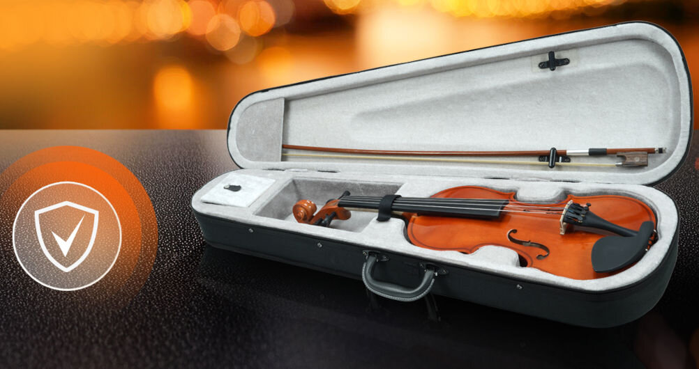 Skrzypce MUSICMATE MM-VN150 4/4 Ciemne drewno precyzyjnie wyważony smyczek z ergonomiczną konstrukcją włosie naturalne solidny futerał w czarnym kolorze
					wygodny uchwyt