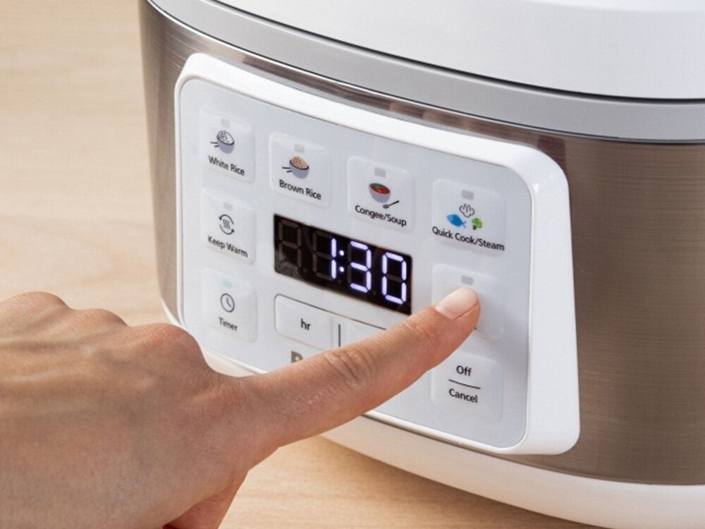 Ryżowar PANASONIC SR-DA152WXE dotykowy panel led, odpowiedni cza do poszczególnych programów, funkcja wskazywania czasu