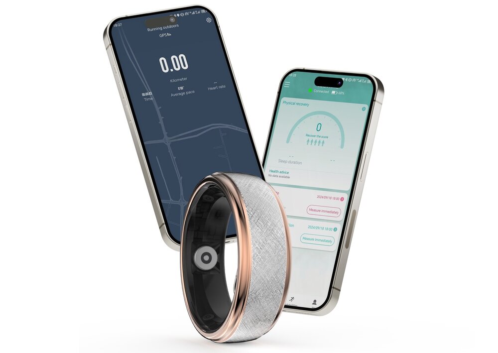 Smartring HIFUTURE Future Ring2 rozmiary 7-13 srebrny różowo-złoty styl i dopasowanie