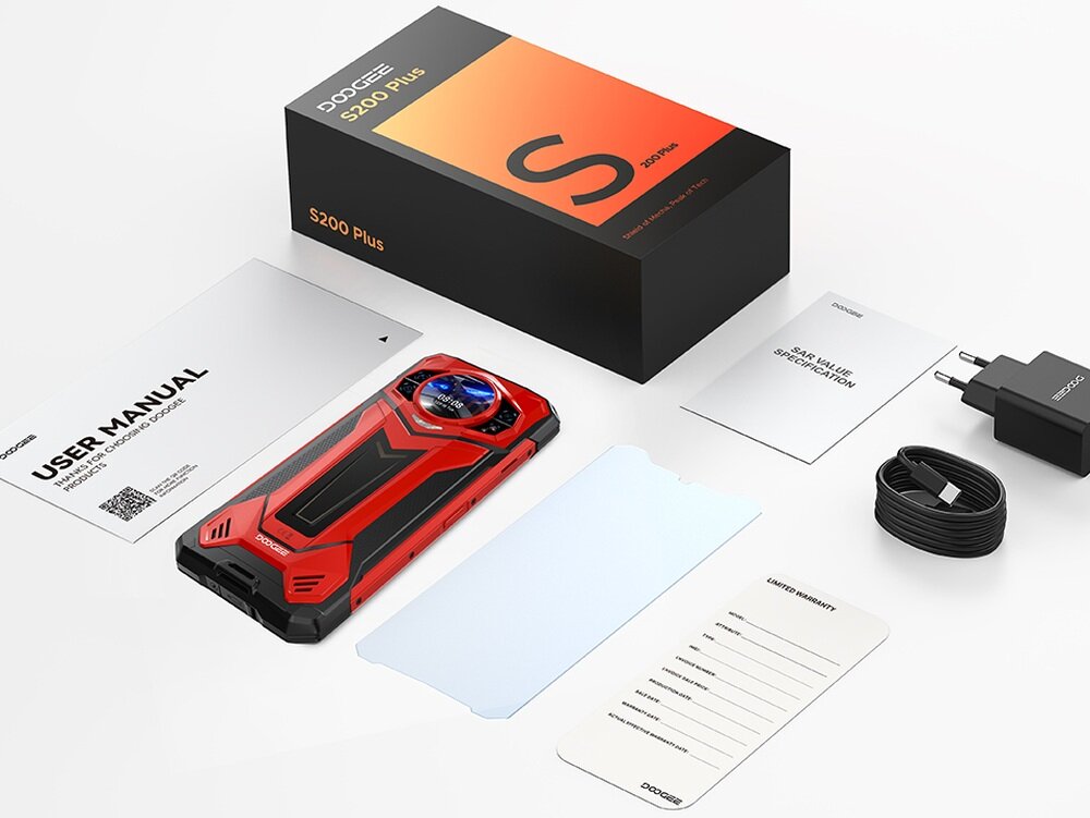 Smartfon DOOGEE S200 Plus zestaw