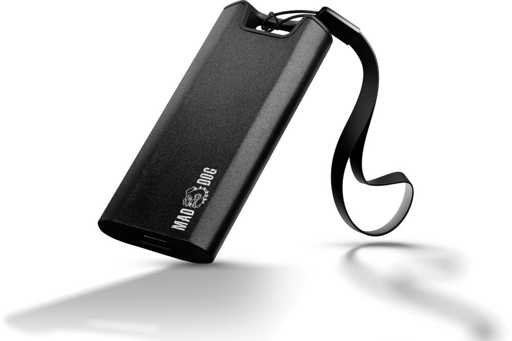 Dysk MAD DOG PSSD100K maddog Move Ridge oczko do przypięcia smycze w zestawie przenośny dysk SSD 1TB aluminiowy