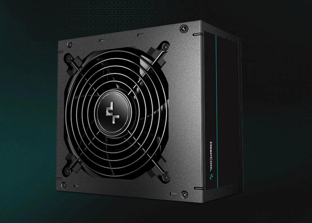 Komputer MAD DOG DEEPCOOL-A16DR64 Czarny zasilacz komputerowy z dużym wentylatorem osłoniętym metalową siatką, zasilacz, moc, sprawność, topologia, zabezpieczenia