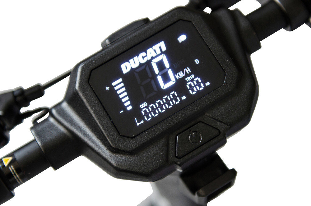 Hulajnoga elektryczna DUCATI Cross-E Czarno-żółty wyswietlacz tryby