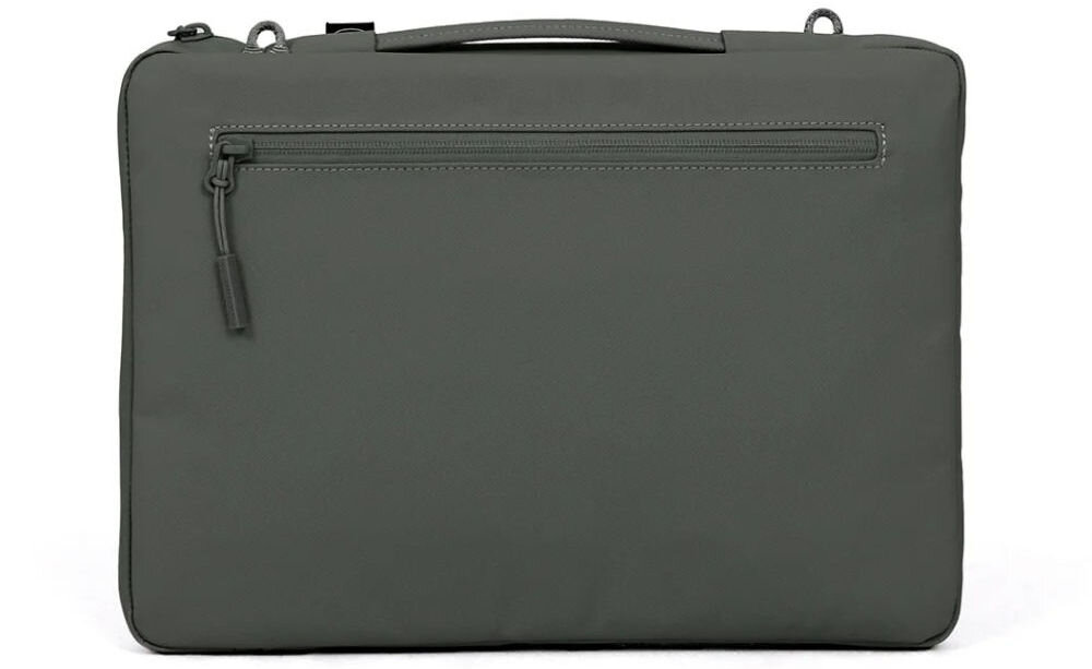 Torba na laptopa SKINARMA Juno 14 cali Zielony prezentacja torby na białym tle Marka SKINARMA moda i technologia funkcjonalność