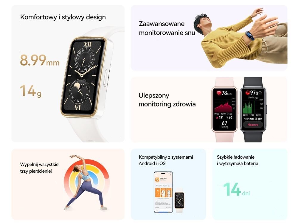 Smartband HUAWEI Band 9 zalety