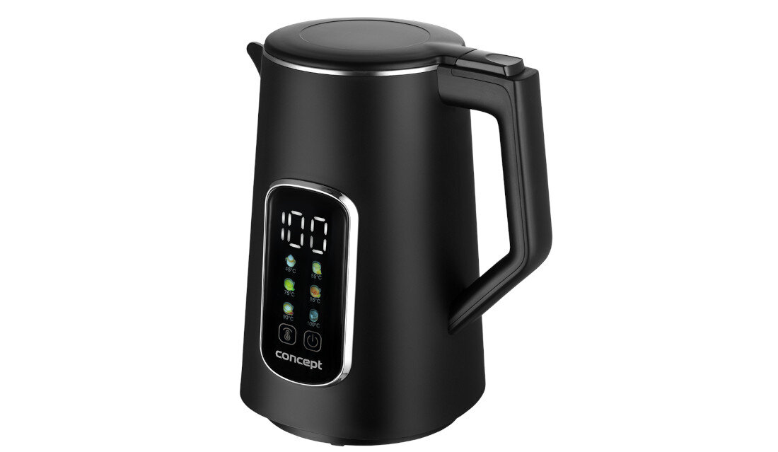Czajnik CONCEPT RK3385 Czarny Stała gotowość do użycia Funkcja Keep Warm oszczędność czasu i energii