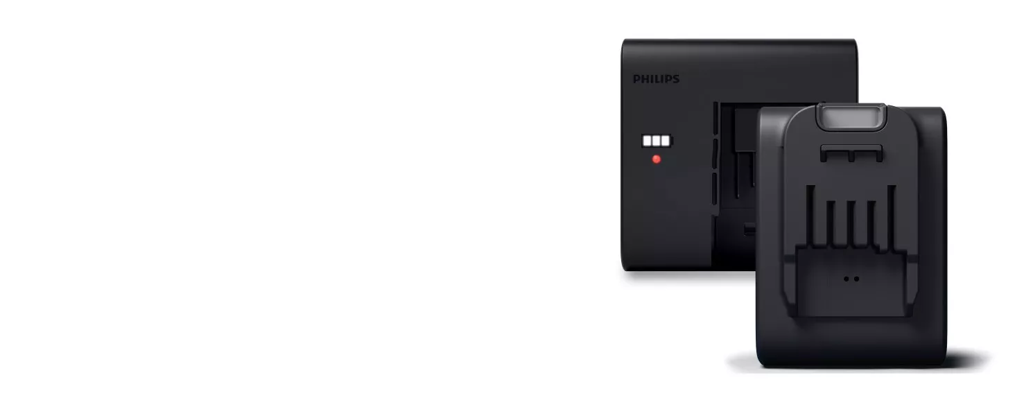 Zapasowa bateria pozwala wydłużyć czas pracy.