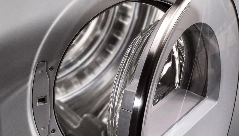 SUSZARKA ASKO T309HCW wizualizacja lifestyle otwarte drzwiczki bęben konstrukcja budowa bęben stal nierdzewna trwały odporny nie rdzewieje nie pęka eleganckie wykończenie