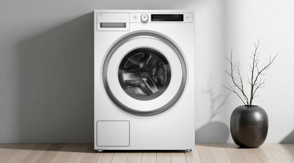 PRALKA ASKO W5114CXLW wizualizacja front zamknięta kosz na pranie na podłodze Szwecja 20 lat użytkowania 11 kg 23 programy Steel Seal higiena prania Quattro Construction 2.0 redukcja hałasu redukcja wibracji 1600 obr/min