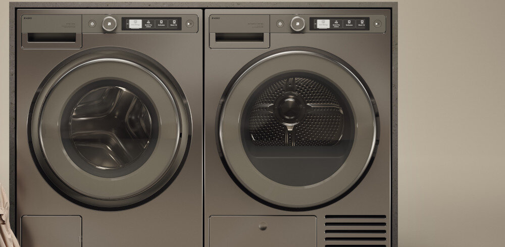 SUSZARKA ASKO T509HRT wizualizacja lifestyle Technologia Butterfly Drying łagodne skuteczne delikatne suszenie łopatki ruch ósemka zapobieganie zbijaniu tkanin ochrona ubrania trwałość urządzenia