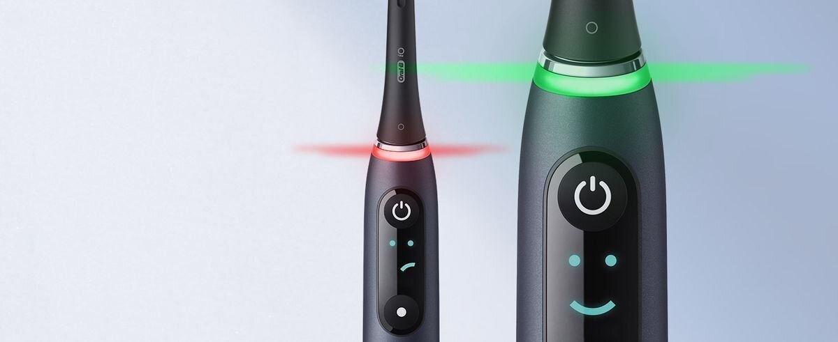 SZCZOTECZKA ELEKTRYCZNA DO ZĘBÓW Z TECHNOLOGIĄ MAGNETYCZNĄ ORAL-B IO 7 BIAŁY czujnik sily nacisku