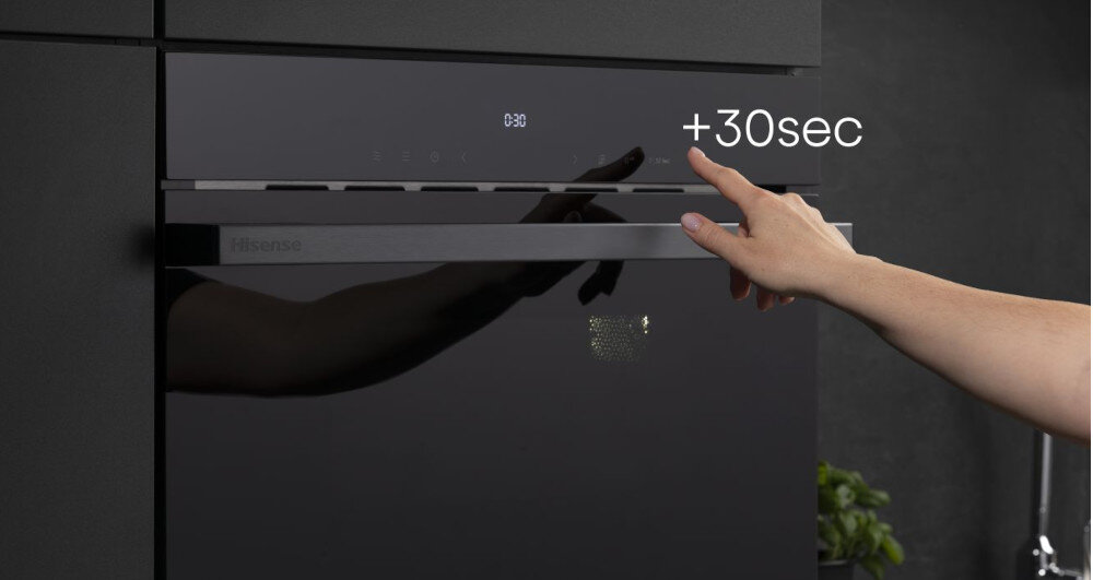 Kuchenka mikrofalowa HISENSE BIM334G64DBG Szybki start 30 sekund Quick Start podgrzewanie jedno dotknięcie