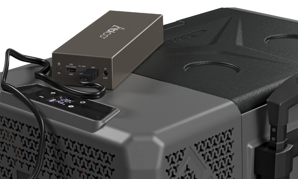 Lodowka YOLCO BX30 Carbon wiele opcji ladowania powerbank >zabezpieczenie przeciwprzepieciowe