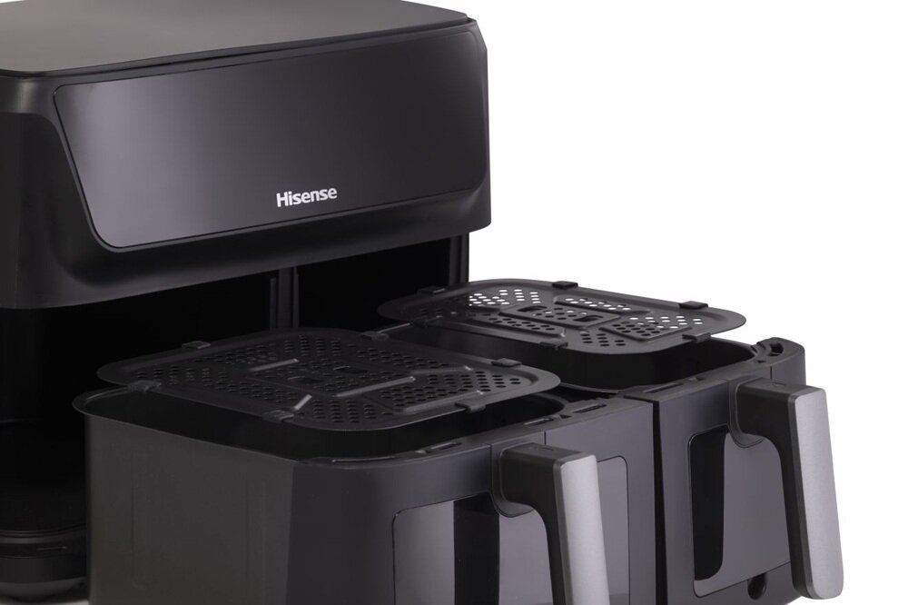 Air Fryer Frytkownica beztłuszczowa HISENSE HAF2700DCD łatwo wyjmowane tace, odpowiednia czystość, higieniczność