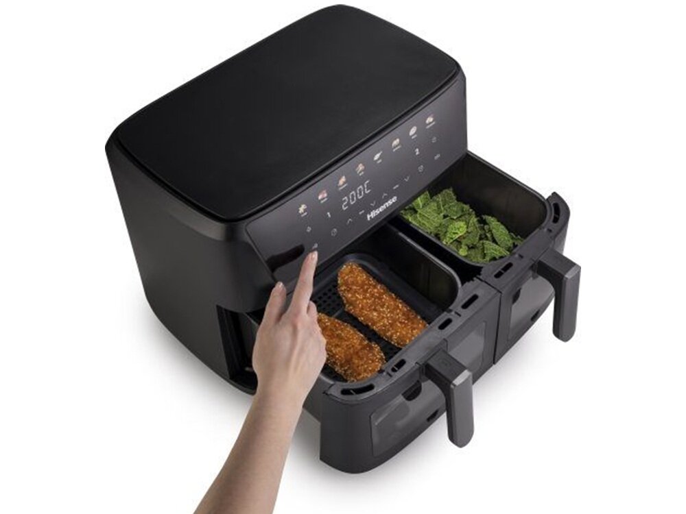 Air Fryer Frytkownica beztłuszczowa HISENSE HAF2700DCD kontrola temperatury i czasu, łatwe dopasowanie ustawień