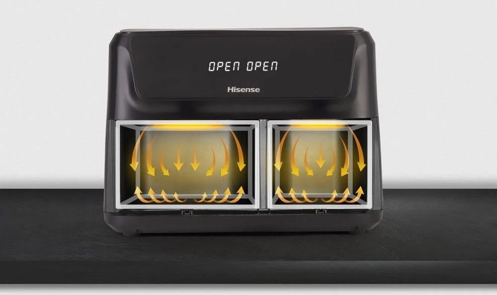 HISENSE HAF2700DCD - urządzenie stojące na blacie w kuchni, obieg ciepłego powietrza