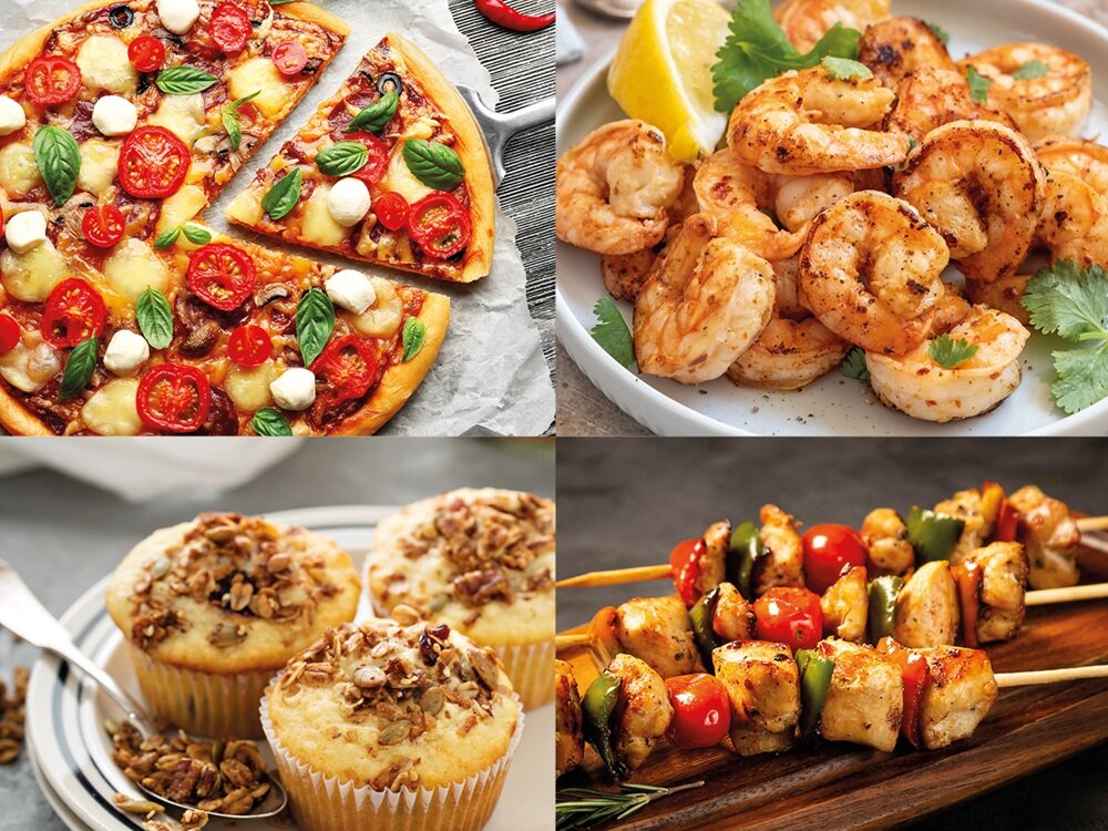 Air Fryer Frytkownica beztłuszczowa HISENSE HAF1800DCD 6.3l z okienkiem do obserwacji postępów gotowania łatwe ustawienie temperatury i czasu, dopasowane do potraw