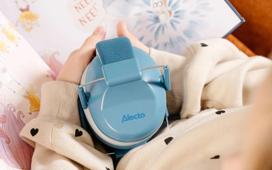 Nauszniki wygłuszające ALECTO BV-73 Niebieski Dla dzieci od 5 lat Uniwersalny rozmiar dopasowanie od 5 roku życia w różnych etapach codziennej aktywności