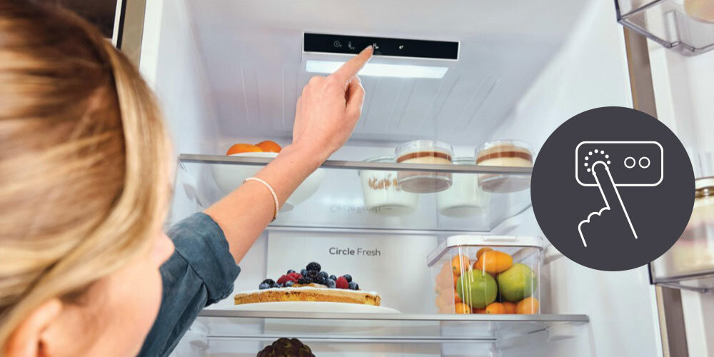 CANDY CNCQ2T618CW Fresco 300 No Frost 185cm Biała Lodówka - niskie