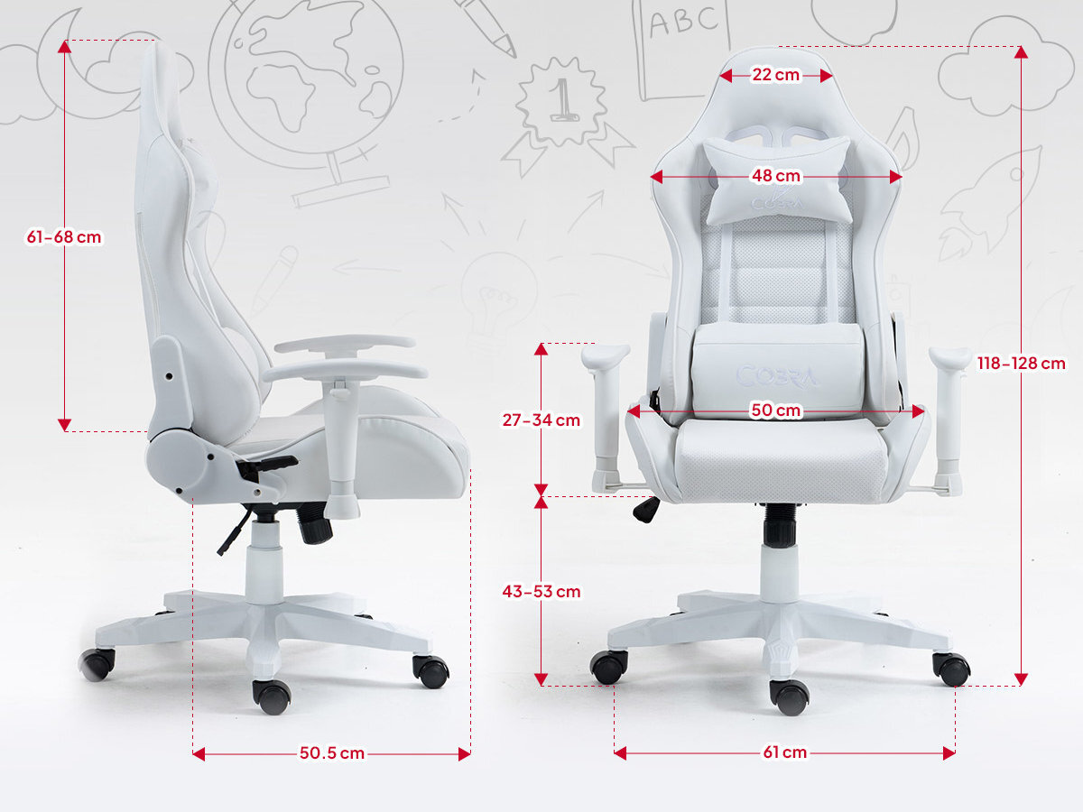 Fotel COBRA Rebel Solidna konstrukcja wysokiej jakości materiały stabilność i bezpieczeństwo użytkowania łatwy w montażu do gier nauki, pracy i relaksu