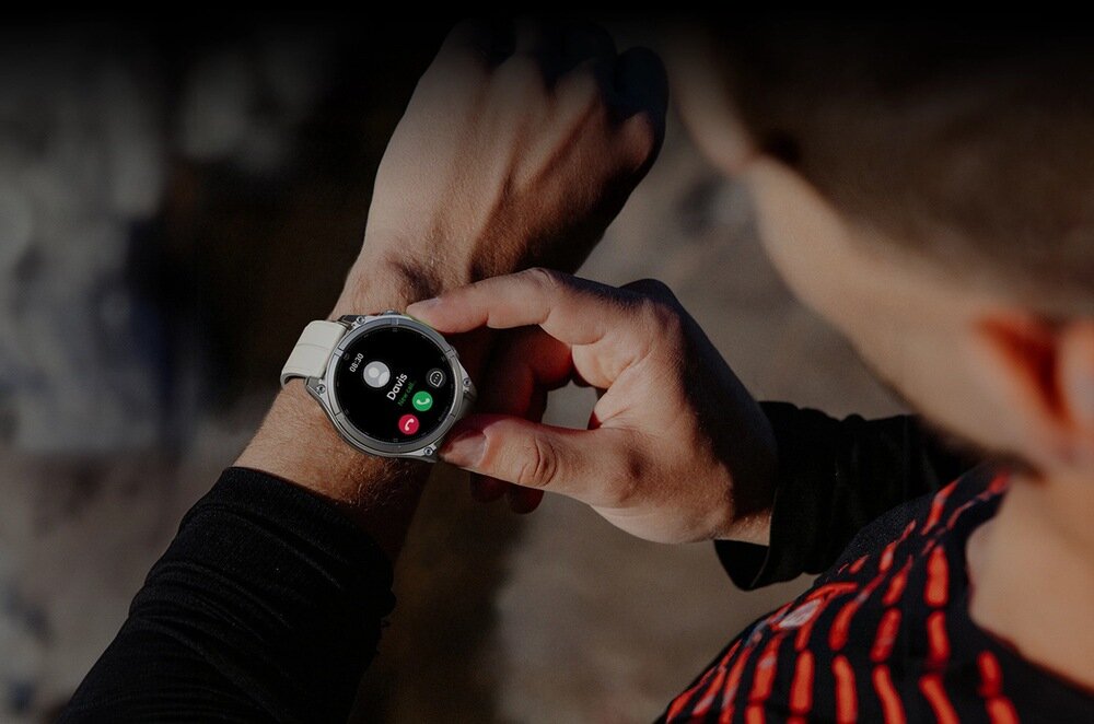 Smartwatch ZEBLAZE Vibe 8 stal nierdzewna 316L szkło szafirowe wytrzymałość 5ATM