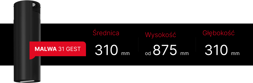 MAAN Malwa 31 Gest czarny wymiary