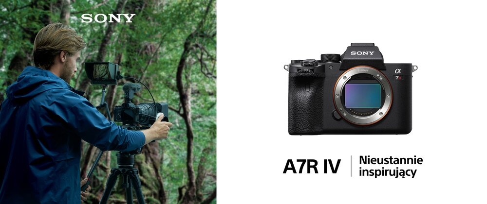 Aparat bezlusterkowy SONY Alpha A7R IV A    kv lifestyle początek opisu sekcja nagłówkowa