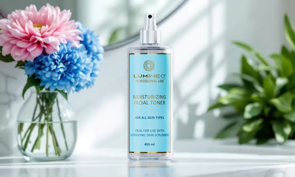 Urządzenie do peelingu kawitacyjnego LUMINEO M22 5w1 + Tonik nawilżający 400 ml tonik nawilżający, wzmocniony efekt, nawilżenie, właściwe ph, odświeżenie i rozjaśnienie skóry