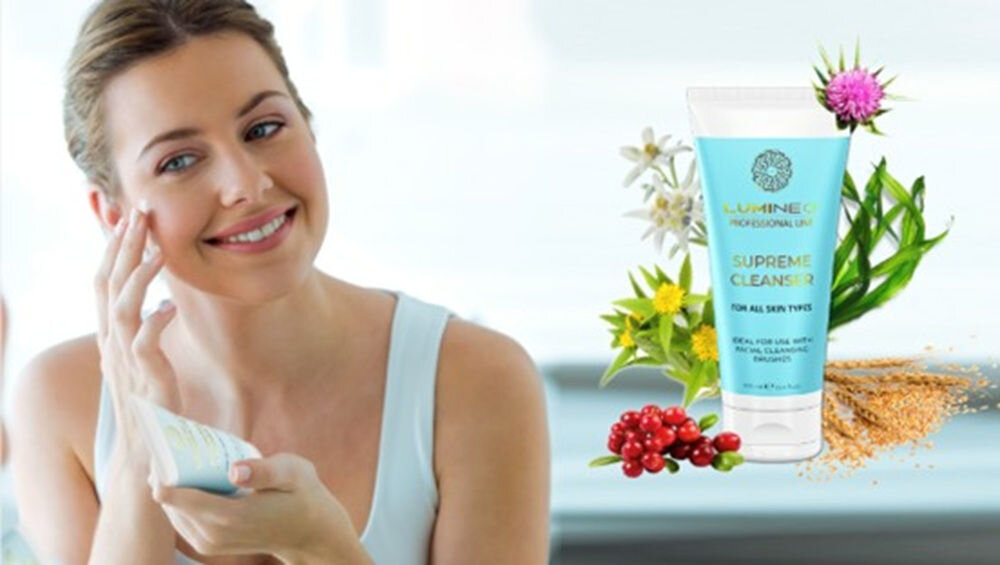 Szczoteczka do twarzy LUMINEO 868 Classic Turkusowy + Żel do wszystkich rodzajów skóry 100 ml do skóry problematycznej i trądzikowej, aż 12 naturalnych składników, oczyszczanie, redukcja niedoskonałości, regeneracja