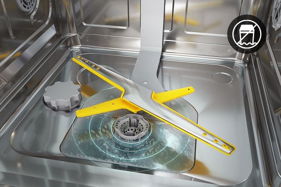 Zmywarka Samsung posiada dodatkową ochronę w razie zalania - Aqua Stop 