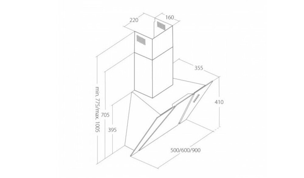 AKPO-WK-4-Cetias-60 okap elegancja pozbycie zapachów funkcjonalność oświetlenie halogenowevpochłaniacz wyciąg