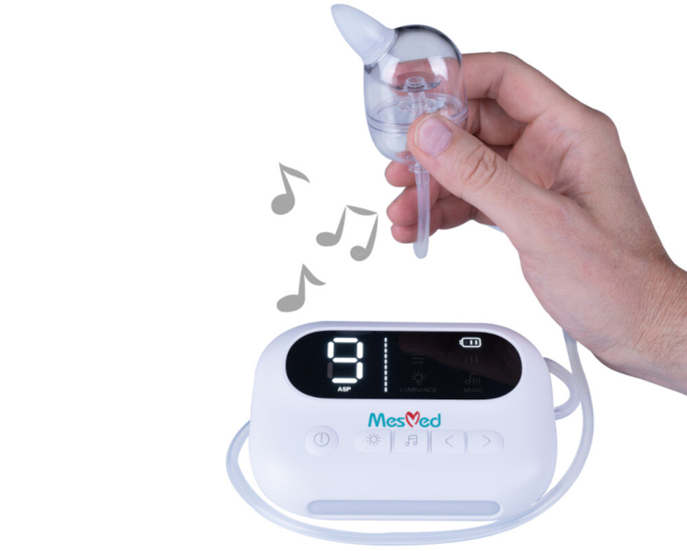 Aspirator do nosa MESMED Happinosek MM-127  Funkcja Kojącej Melodii cicha praca oczyszczanie