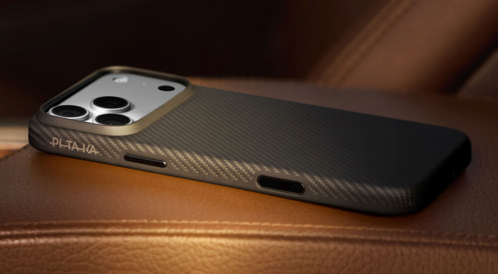 Etui PITAKA Aramid UltraGuard do Phone serii 17 design prezentacja wizualizacja wygląd 
