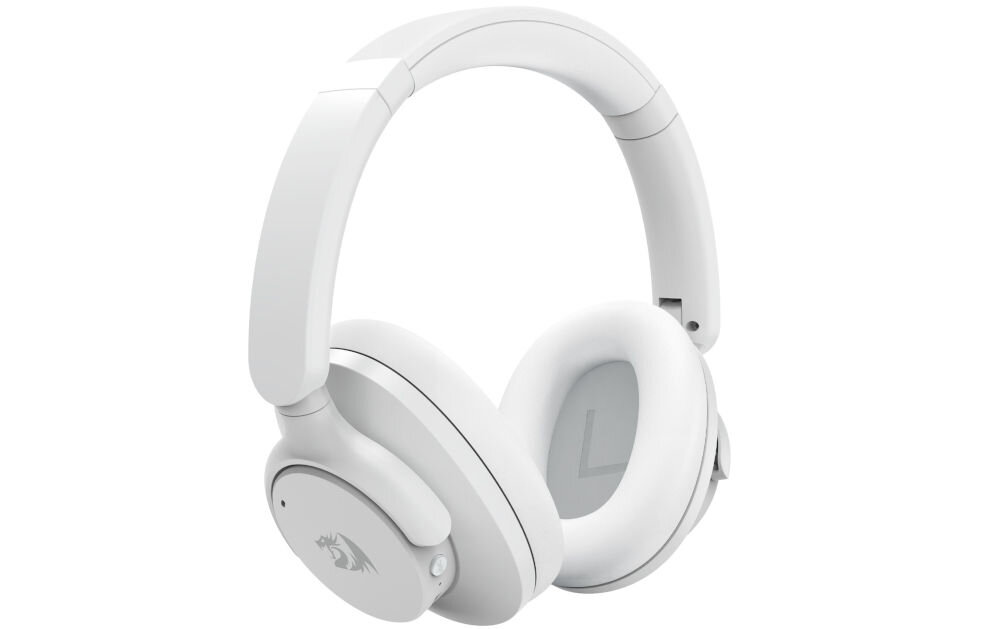 REDRAGON Vibecore H610G ANC z trybem gry muzyki i ANC dla wszechstronnego zastosowania, słuchawki nauszne po skosie na białym tle