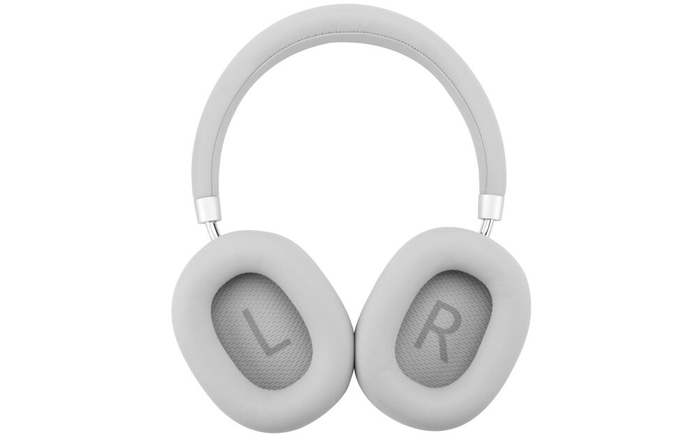 Słuchawki REDRAGON Vibecore H620 ANC z kablami USB-A USB-C i jack 3.5 mm kompatybilne z PC i telefonami, słuchawki nauszne od frontu na białym tle