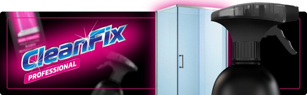 Płyn do czyszczenia kabin prysznicowych CLEANFIX Professional 1000 ml korzyści stosowania płynu do kabin prysznicowych CleanFix
