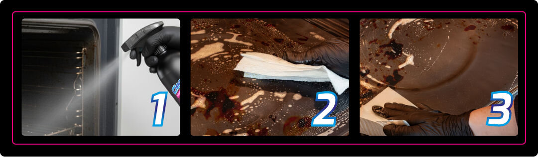 Płyn do czyszczenia piekarników CLEANFIX 1000 ml Sposób działania CleanFix