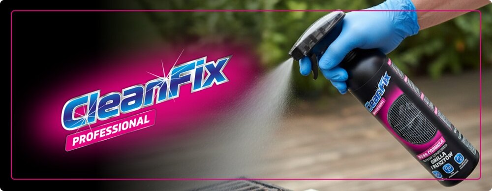 Płyn do czyszczenia grilla CLEANFIX Professional 1000 ml – czyszczenie grilli i rusztów