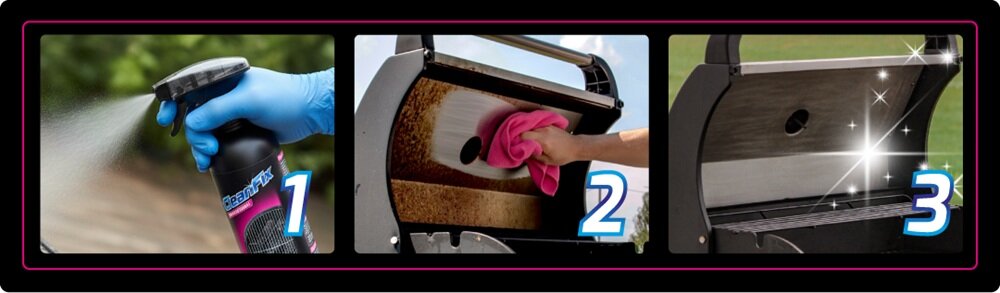 Płyn do czyszczenia grilla CLEANFIX Professional 1000 ml instrukcja użycia płynu do czyszczenia grilli CleanFix