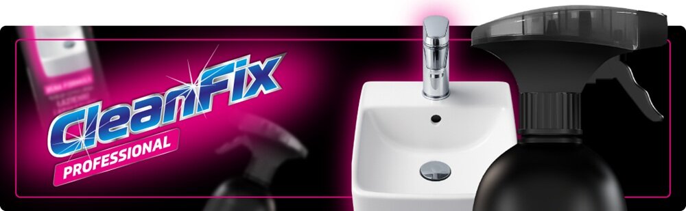 Płyn do czyszczenia łazienki CLEANFIX Professional 1000 ml pv początek opisu