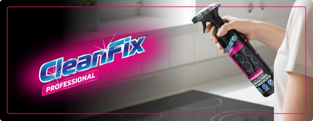 Płyn do czyszczenia płyt ceramicznych CLEANFIX Professional 1000 ml – czyszczenie płyt ceramicznych i indukcyjnych