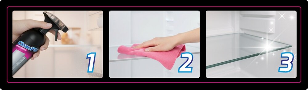 Płyn do czyszczenia lodówek CLEANFIX Professional 1000 ml instrukcja użycia płynu do czyszczenia lodówek CleanFix