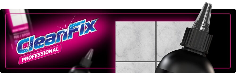 Płyn do fug CLEANFIX Professional 500 ml + Mikrofibra 20 x 20 kv początek opisu