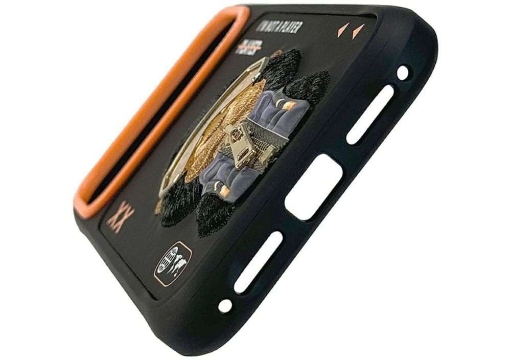 Etui NIMMY Cool&Cute 2.0 Gorilla do Apple iPhone 17 Pro Max Czarny
                etui na białym tle haftowana małpka trójwymiarowe detale