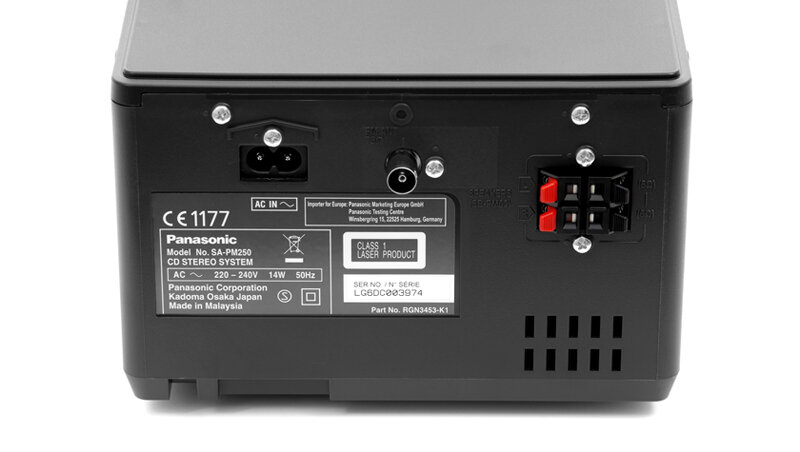 Wieża PANASONIC SC-PM250EC-S radio fm rds pilot