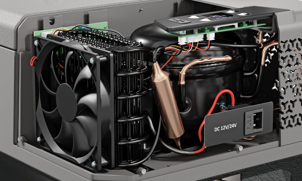 Lodowka YOLCO BX30 Szary maly przenosny idealny wysoka jakosc wykonanie temperatura